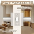 thumbnail image 5 of Knobelite 10 Pack Brushed Nickel Passage Door Levers for Closets and Hallway, Moden Square Keyless Door Handle Set with Satin Nickel Finish, Non-Locking Interior Door Knobs, 5 of 6