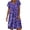 AA-Purple814, variant on XIAONU Women's Short-Sleeve Midi Dress Heart-Print Summer Casual Knee-Length Gown