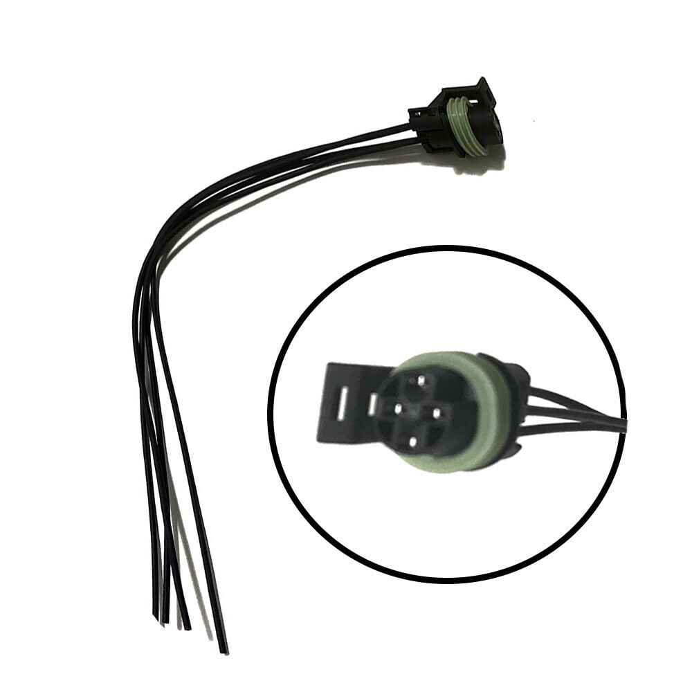New Engine Oil Pressure Connector Pigtail 4 Wire Black For Buick