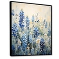thumbnail image 2 of Designart "Peaceful Blue Bonnets VI" Blue Bonnets Floater Framed Canvas Wall Art, 2 of 5