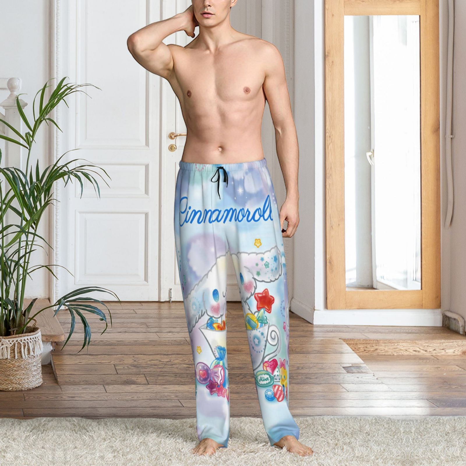 Mens Cinnamoroll Pajama Pants Soft Lightweight Pajama Pants Mens Cinnamoroll Pajama Pants Soft Lightweight Pajama Pants
