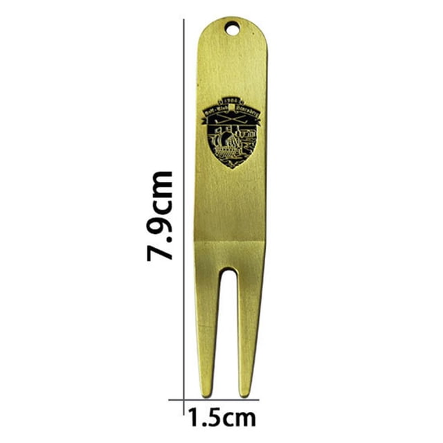 Sonducket Golf Green Forks Herramienta de reparación de chuletas de golf de aleación de zinc con marcador de pelota de golf extraíble Accesorios de golf Golf Sonducket OD008591-00