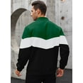 thumbnail image 3 of Fexilor Mens Lightweight Jacket Casual Bomber Jacket Color Block Varsity Coat, 3 of 6