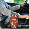 thumbnail image 6 of 30 Oz Insulated Tumblers with Flip Straw Lid Top Handle Crawfish Lobster Leakproof Reusable Vacuum Stainless Steel Travel Coffee Mug for Car, 6 of 6