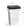 thumbnail image 5 of Step2 Atherton Classic White Outdoor Patio Garbage Container, 5 of 24