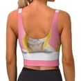 thumbnail image 4 of Uemuo A Funny Cat Pattern Women's Sports Bra - High Impact Support, Breathable, and Comfortable Athletic Bra for Running, Yoga, and Workouts, 4 of 9