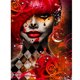 thumbnail image 1 of Cuadros Decorativos 5D bricolaje ronda completa taladro diamante pintura niña Kit arte decoración del hogar (GS3372) Wdftyju de costura negro 4 estilos, 1 of 9