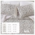 thumbnail image 3 of Floral Quilt Set - Lightweight, Soft, All-Season - 2-Piece Reversible Floral Bedding Set (Twin / Twin XL, Neutral Vines), 3 of 6
