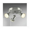 thumbnail image 2 of Kit de iluminación de riel de vidrio de metal cromado, iluminación multiángulo para cocina, acabado en níquel mate con bajo consumo de energía, 3 puntos de luz ajustables, protección Ip44, fácil de, 2 of 6