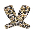 thumbnail image 2 of Sun Protection Arm Sleeves For Men Women, Elegant Snake Golden Flower Black Sleeves To Cover Arms With Thumb Hole Cooling Sleeve, 2 of 2
