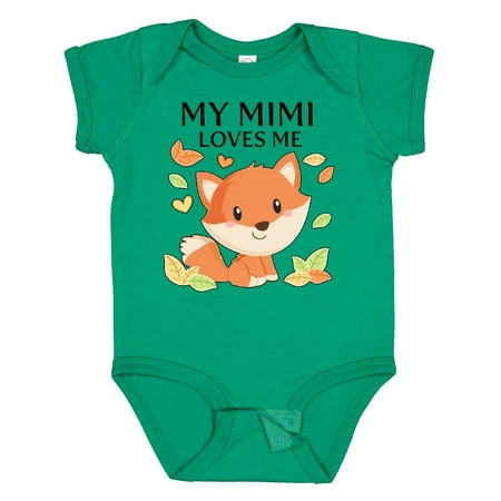 

Inktastic My Mimi Loves Me- Little Fox Gift Baby Boy or Baby Girl Bodysuit