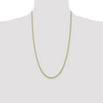 thumbnail image 3 of Diamond2Deal 14K Yellow Gold 2.8mm Spiga Chain Necklace for Women 26", 3 of 6