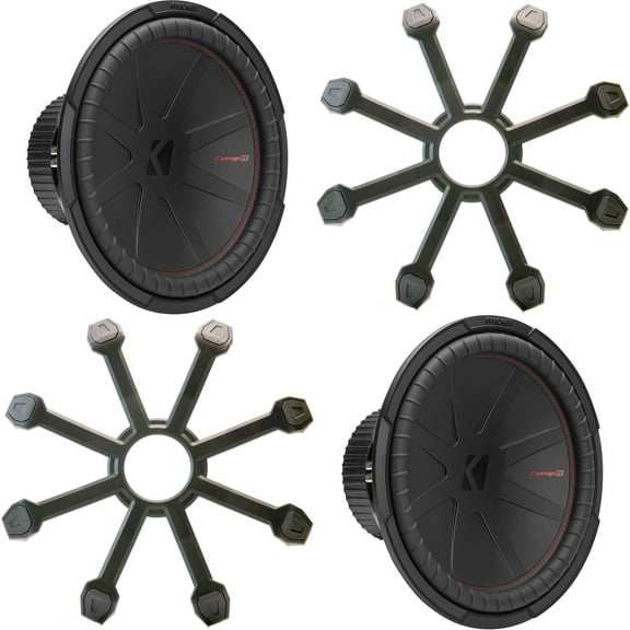 Kicker (2) 48CWR154 CompR 15" Subwoofer, DVC, 4-ohm - Includes Grill