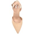 thumbnail image 5 of Journee Womens Tyyra Buckle High Block Heel Pointed Toe Pumps, Widths Available, 5 of 10