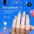 thumbnail image 2 of Set delineador de esmalte de uñas en gel Beetles Metallic Silver Bronze Gold, 2 of 7