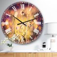 thumbnail image 2 of DesignArt Beautiful Flowers in Meadow Large Wall Clock, 2 of 2