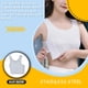 thumbnail image 5 of Minnieouse Chaleco de verano para mujer, chalecos moldeadores de Color sólido, camiseta sin mangas para el pecho, camisetas sin mangas transpirables para Prendas para la parte del cuerpo Blanco SG Minnieouse  FS11407-04, 5 of 6