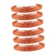 thumbnail image 5 of 6 bandas de sudor para casco, reutilizables, portátiles y cómodas. Naranja, 5 of 9