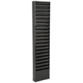 thumbnail image 1 of Displays2go File Folder Wall Rack, 20 Pockets, Tiered, Office and Medical Charts (Black, Powder Coated Steel), 1 of 4