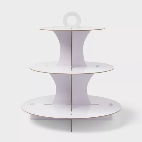 White 3-Tier Cupcake Stand