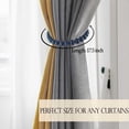 thumbnail image 5 of 4 Pieces Curtain Tiebacks Magnetic: Boho Curtain Holdbacks Wooden Bead Drape Ties Farmhouse Curtain Ties for Home Bedroom Office Boho Farmhouse Baby Nursery Decor(Navy Blue, 4), 5 of 11