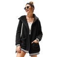 thumbnail image 1 of Women's Oversize Fleece Plush Jacket Long Sleeve Cardigan Outwear Teddy Jacket, 1 of 3