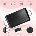 thumbnail image 4 of "Charola Rectangular Texas Grill De 4 Mm Con Antiadherente Belug, Negro ", 4 of 5