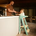 thumbnail image 4 of HARPPA Foldable Toddler Kitchen Tower, Standing Tower for Kids Age 1.5-6 Years,Sage Green, 4 of 13