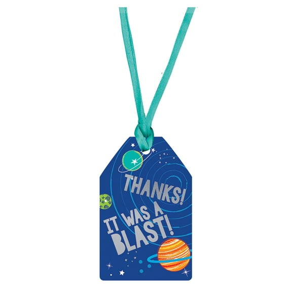 Blast Off Birthday Thank You Tags (25)