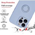 thumbnail image 3 of Compatible with iPhone 12 Pro Max Case with Ring Kickstand Support Magnetic Car Mount,Soft Premium Liquid Silicone Microfiber Liner Case for iPhone 12 Pro Max Women Girl Men-Lilac Purple, 3 of 14