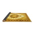 thumbnail image 2 of Ahgly Company Indoor Round Medallion Yellow Traditional Area Rugs, 7' Round, 2 of 4