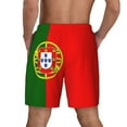 thumbnail image 5 of Mens Swim Trunks Portugal Flag Quick Dry Board Shorts with Compression Liner, 5 of 7