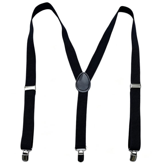 TELOLY Mens Suspenders Strong Clips Heavy Duty Braces One Size Fits All Wide Y Shape