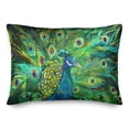 thumbnail image 2 of Creative Products Peacock Power 14 x 20 Spun Poly Pillow, 2 of 3