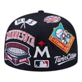 thumbnail image 4 of Men's New Era  Navy Minnesota Twins All Over 59FIFTY Fitted Hat, 4 of 5