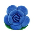 thumbnail image 2 of Gyedtr 16 Inch Rose Shaped Throw Pillows Flower Faux Plush Rose Pillows Decorative Soft Pillows for Living Room Office Chair Decor Girl Gift-Blue, 2 of 8