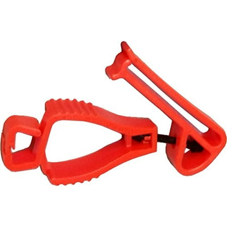 Utility Clips- Orange, No metal parts to conduct electricity, rust or corrode. Non Conductive By glove guard