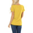 thumbnail image 3 of Hauts d'Été Grande Taille pour Femmes Manches Courtes Col Rond Imprimé Lapin T-shirt de Pâques Manches Courtes Blouse Décontractée Ample Col en V T-shirt Femmes en Solde, 3 of 8