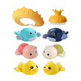thumbnail image 1 of Juguetes de Baño Para Bebé + gorro Ducha Ajustable + cepillo Champú colores, 1 of 4