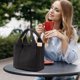 thumbnail image 4 of Bolso tote de lona con correa cruzada | Bolso de hombro ligero con múltiples bolsillos | Bolso tote de uso diario para el trabajo y las compras para mujer | Bolso casual para viajes, 4 of 8