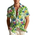 thumbnail image 3 of Cllios Mens Hawaiian Shirts Funny Tropical Print Beach Tops Quick Dry Cuban Collared Short Sleeve T-shirts Oversized Button Down Bowling Shirts M-3XL, 3 of 10