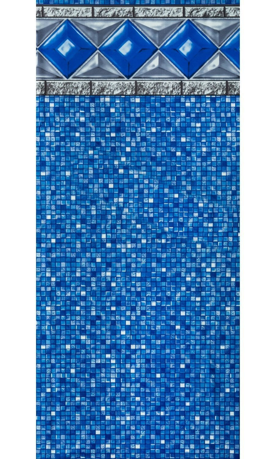 25 Gauge 24' x 54" Round Unibead Crystal Tile Above Ground Swimming Pool Liner 