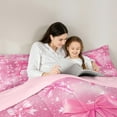 thumbnail image 5 of Manfei Letter A Monogrammed Bedding Comforter Set,Cartoon Bow Tie Twin Comforter Sets,Chic Starry Night Bedding Set For Child,Microfiber Room Decorative Reversible,2 Pieces, 5 of 8