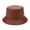 Brown, variant on MANHUJI Beach Hats For Women Packable Light Plate Pu Leather Fisherman Hat Women'S Pure Color Simple Basin Hat Outdoor Versatile Sunshade Hat Ladies Sun Hat (Brown,One Size)