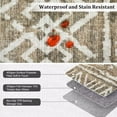 thumbnail image 5 of Hasoo Taupe Rugs for Living Room Washable 4x6 Area Rugs Moroccan Style Carpet Boho Bedroom Dining Room Throw Indoor Carpet, 5 of 6