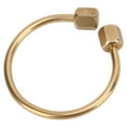 thumbnail image 2 of Brass Screw Lock Keychain, Anti Loss Detachable Screw Lock Clip Key Ring Annealed  For Outdoor Backpack, 2 of 8