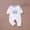 White, variant on Nrmvnmi Baby Side Snap Long Romper Long Sleeve Cute Whale Print Romper Newborn Cotton Onesie Jumpsuit For 1-16 Months