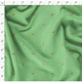 thumbnail image 4 of Soimoi Green Rayon Fabric Flower Buds & Triangle Geometric Print Sewing Fabric Yard 56 Inch Wide, 4 of 5