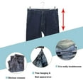 thumbnail image 6 of 20 Packs Extra Wide Pants Hangers with Clips, 15.75 Inch Heavy Duty Chrome Skirt Hangers for Large Slacks, Pants, Skirts, Trousers, 6 of 8