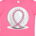 thumbnail image 4 of Inktastic Pink Breast Cancer Ribbon Baseball Boys or Girls Toddler T-Shirt, 4 of 5